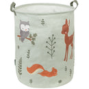 Forest Friends fabric storage basket with woodland animals
