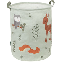 Forest Friends fabric storage basket with woodland animals