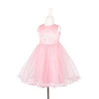 Rear view of the Souza Swan Dress showing its tulle skirt