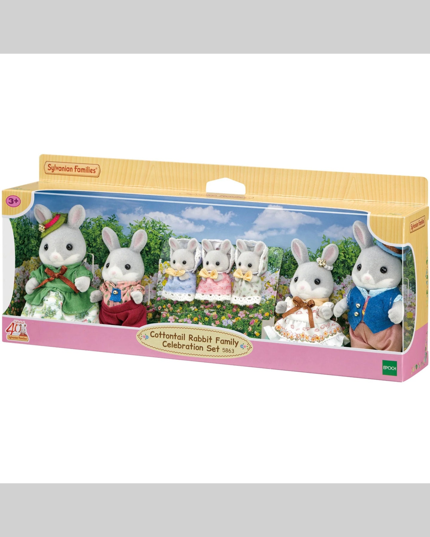 Sylvanian Families Cottontail Rabbit Family Celebration Set