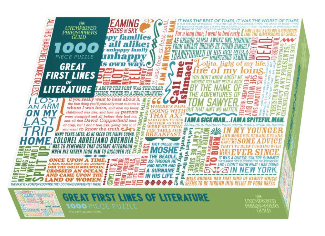 Great First Lines of Literature Puzzle 1000 Pc