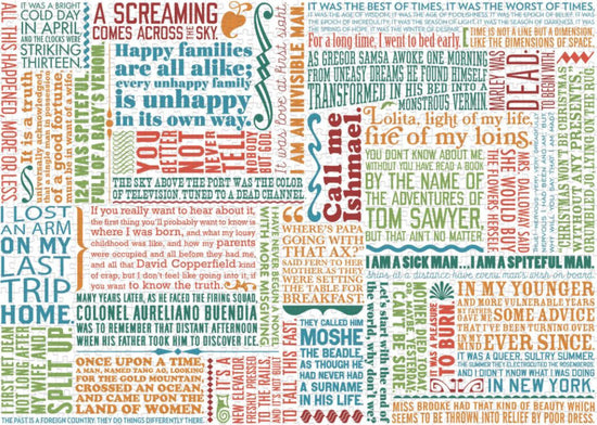 Great First Lines of Literature Puzzle 1000 Pc