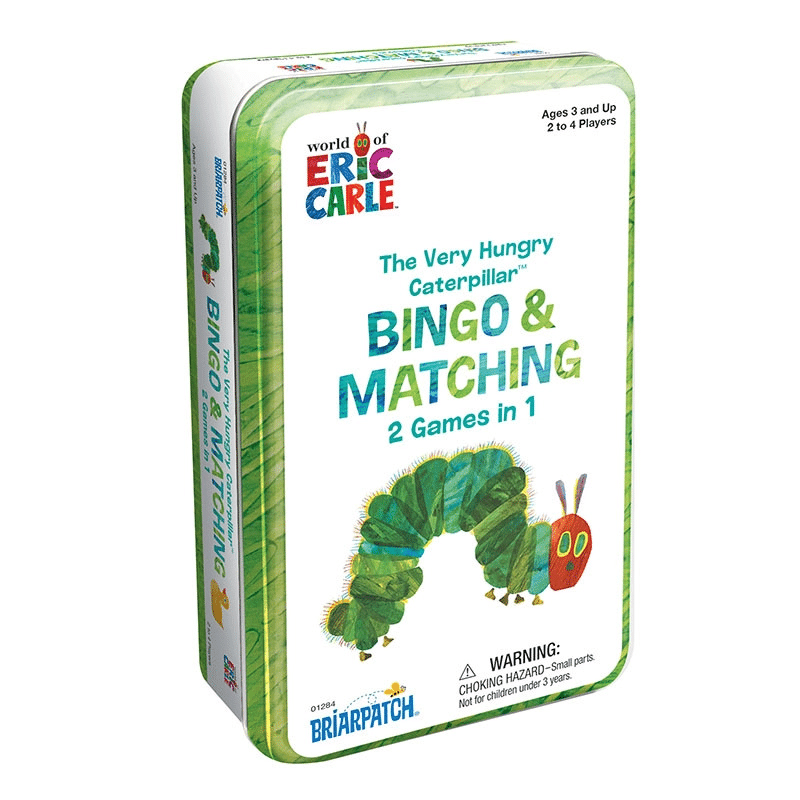 Eric Carle The Very Hungry Caterpillar Bingo & Matching Tin Game Bingo and matching game