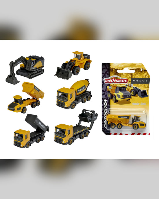 Majorette Volvo Construction Premium Toy Vehicle Assortment