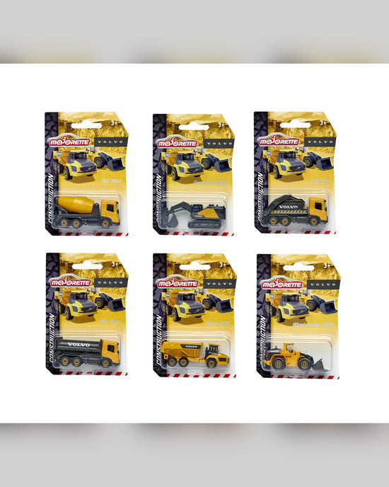Majorette Volvo Construction Premium Toy Vehicle Assortment