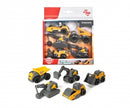 Dickie Toys Volvo Micro Workers 5-Piece Construction Vehicle Set