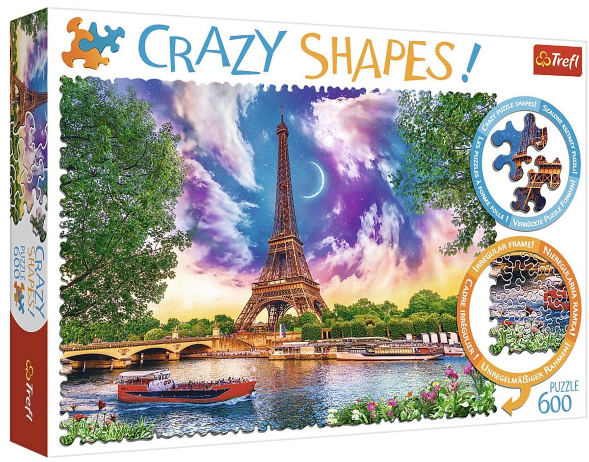 Trefl Sky over Paris 600-Piece Crazy Shapes Puzzle