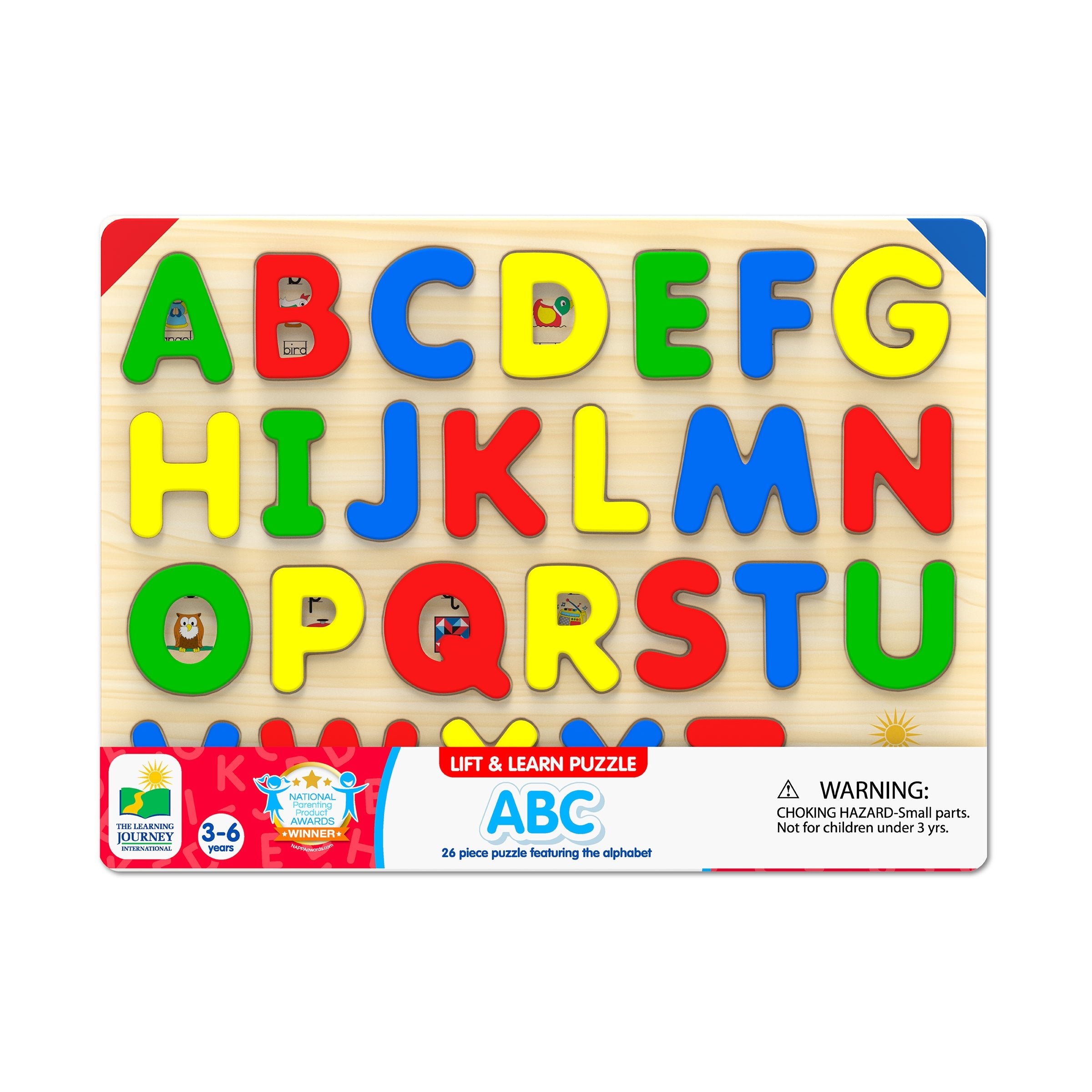 Learning Journey Lift & Learn ABC Puzzle Alphabet lift-and-learn tray puzzle